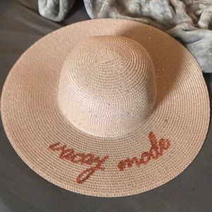 Beach Hat - Wide Brim Hat “Vacay Mode”